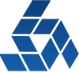 A blue diamond shaped logo.