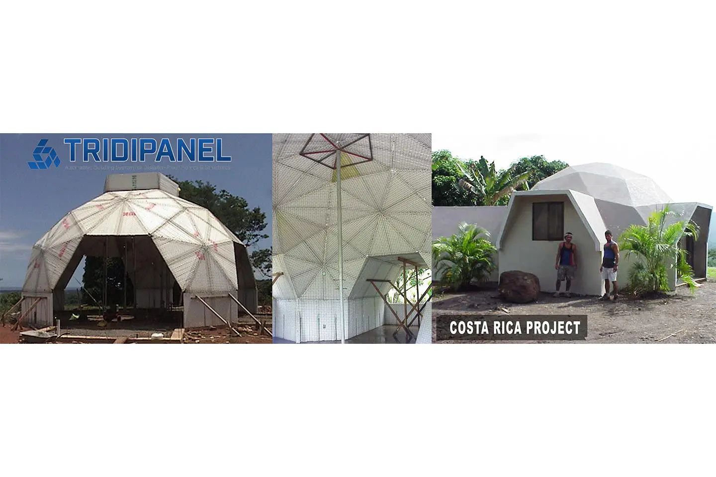 A collage of different types of tents.