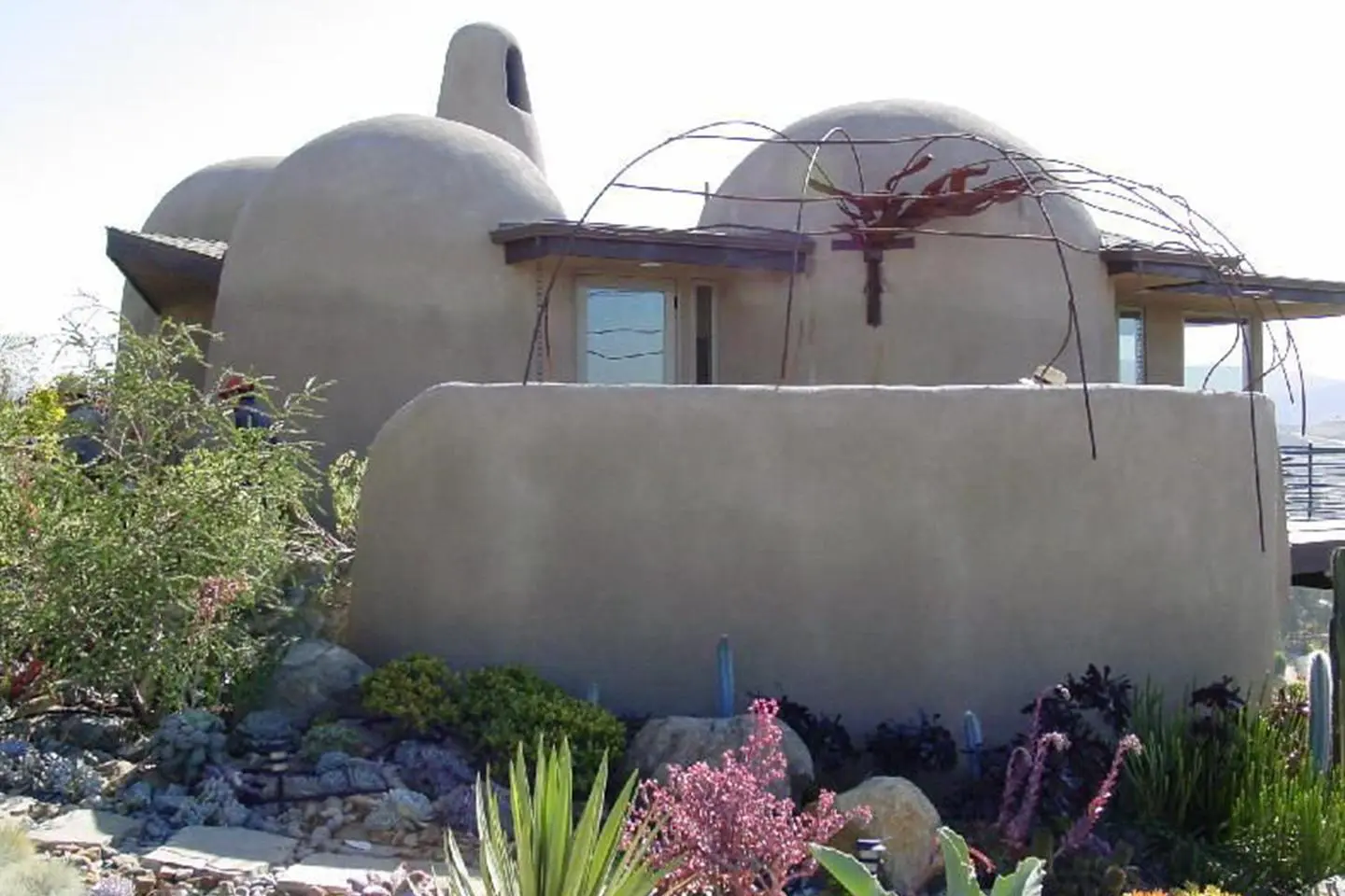 A house with a lot of plants in it